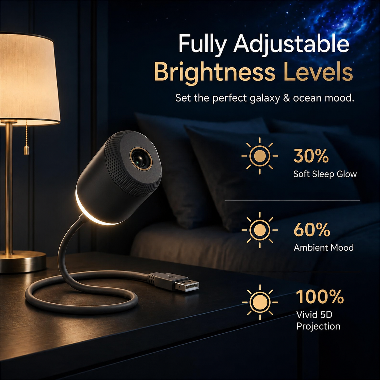⏰Last day Promotion 🔥-Night Light Projector - Smart Holographic Star Projector
